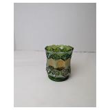 Imperial Green Carnival Glass Toothpick Holder
