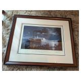 Gary Lucy The Great Steamboat Race Signed & Framed