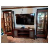 PAIR Matching Curio Display Cabinets