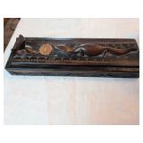 Wood Carved Chopstick Set w/ Box