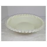 Fenton Ivory Crest Custard Glass Bowl