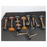 Black & Wood Antique Door Knobs