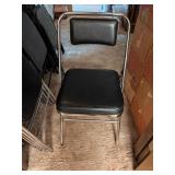 Black Chrome MCM Samsonite Folding Chairs