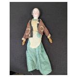 Hand Painted Porcelain Rag Doll