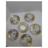 6pc Nagoya Nippon Style Gold Side Plates