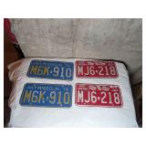 Vintage License Plate Lot