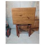 4 Wood TV Trays