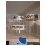 3pc Pyrex Spice of Life Canisters