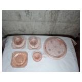 Pink Depression Glass LOT