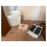 Closet LOT - Hamper, Massager, Shoe Rack