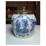 Hand Painted Delft Humidor