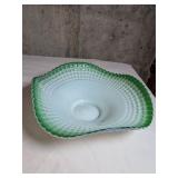 Vintage Green Opalescent Bowl