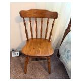 Single Wooden Desk Chair