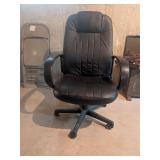Black Pleather Office Chair