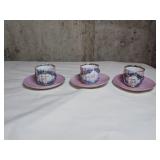 3 Niagara Falls Souvenir Teacups & Saucers