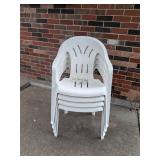 4 Stacking Patio Chairs