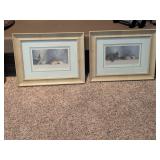 2 Signed Beach Scene Pictures