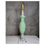 Green Milk Glass Lamp