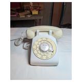 White Rotary Telephone