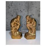 Pair Brass THE THINKER Bookends