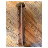 Heavy 38" Solid Wood Coat Rack Shelf