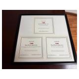 Framed TWA Stock Certificates