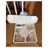 Brass & White Ceiling Fan - NEW