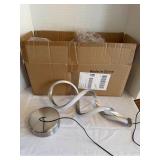 Pair Modern Abstract Swirl Pendant Lamps LED NEW