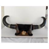 #2 Black Steer or Bull w/ Hooves Mount 32"