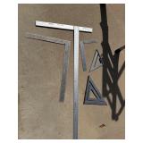 4 Construction Squares and "T" Square