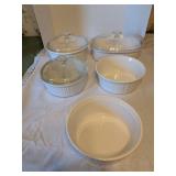 5pc Corningware Casserole Dishes