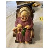 Retirement Fund Grandma Rocker Coin Bank