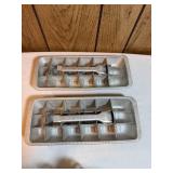 (2) Philco Aluminum Ice Trays