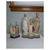 Pair Catholic Statues