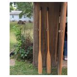 Vintage Wooden Oars