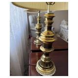 2 Brass Table Lamps