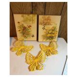 Retro Butterfly Wall Decor