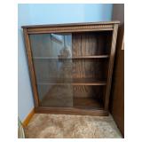 Glass Front Wooden Book Shelf
