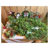 Vintage Plastic Christmas Garland, Etc.