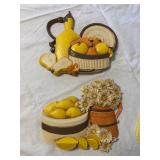 Pair Vintage Retro Country Wall Hangings
