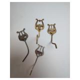 4pc Marching Band Lyre Sheet Music Clamps