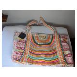 America & Beyond Hand Beaded Bag NEW