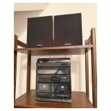 York AM/FM Cassette Record Player Stereo
