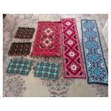 Mixed Lot Knit Table Runners & Placemats