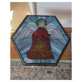 Slag Glass Angel Table