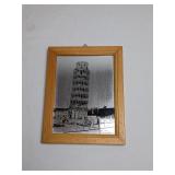 1979 R Zacharias Tower of Piza Mirror Signed