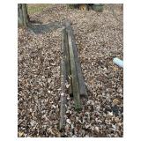 Telephone pole, 8ï¿½,10 ï¿½, fire and scrap wood