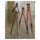 Bolt cutters 15, 23, 31 and 39 inches
