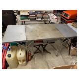 Metal folding table