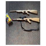 Wooden Rubberband guns & rubber bands